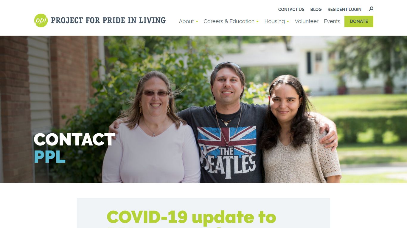 Contact Us | Project for Pride in Living